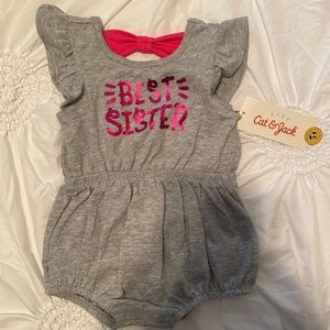 Best sister baby girl romper